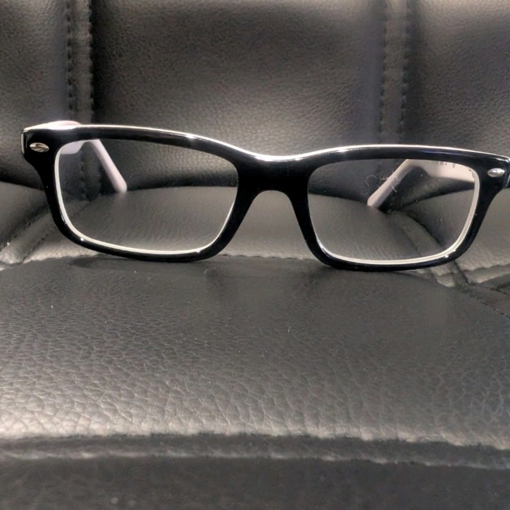 Ray-Ban White Rectangular Glasses